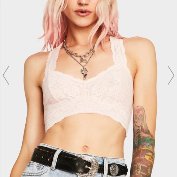 Free People Galloon Lace Halter NWT - Picture 2 of 6